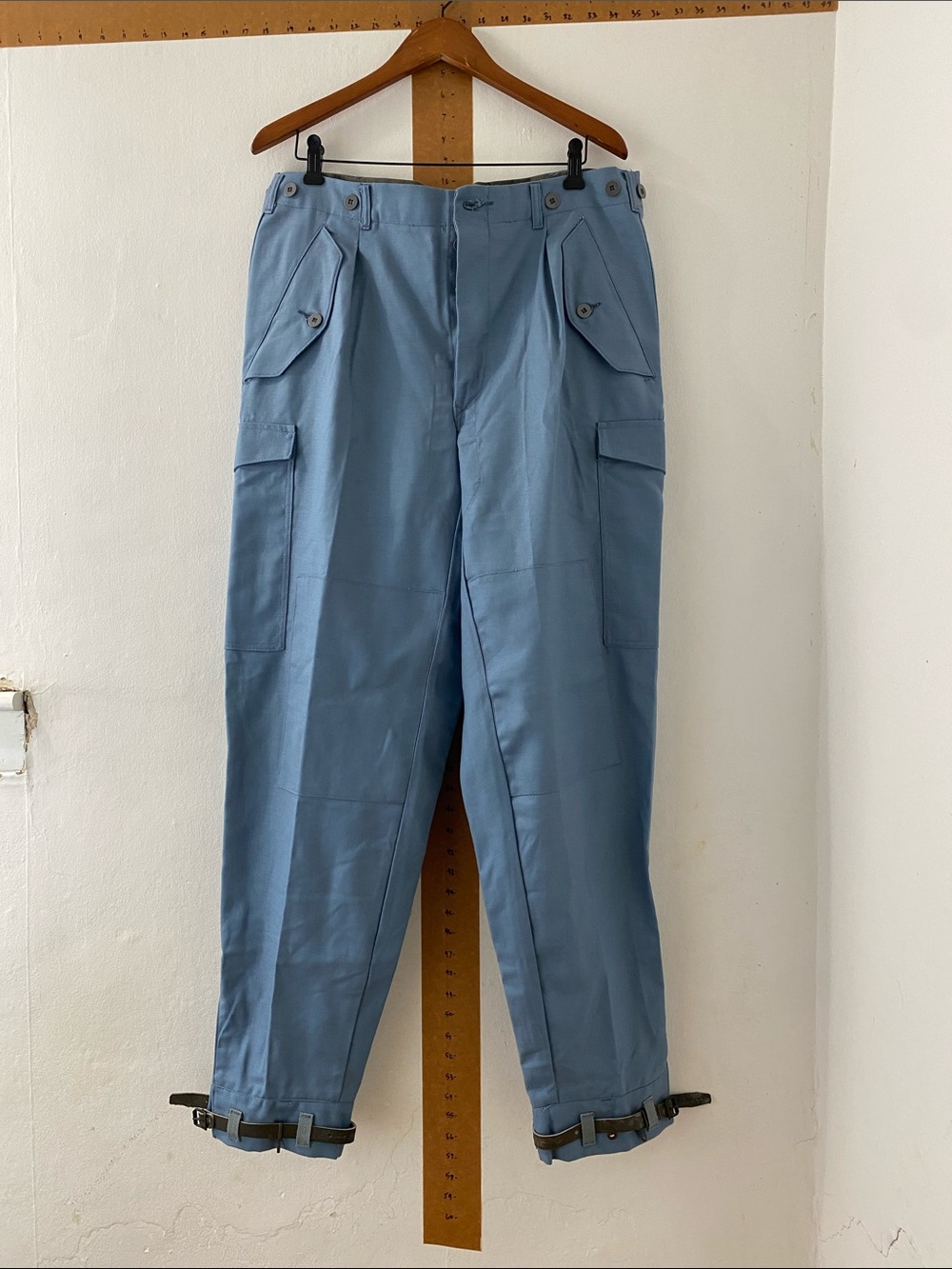 Deadstock Vintage Unworn Military/Workwear with Utility Pockets and Ankle Straps